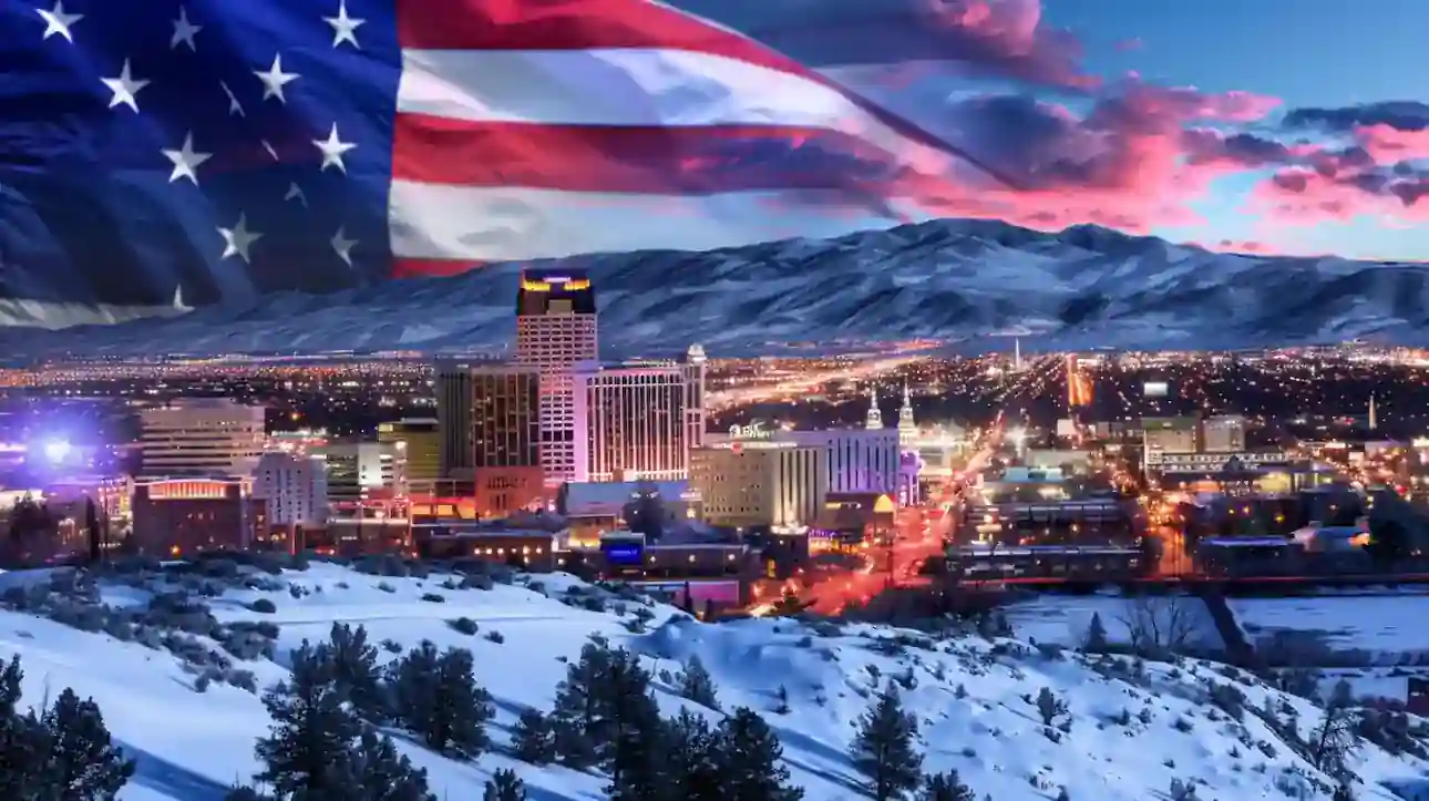 Reno NV Night Sky in Winter